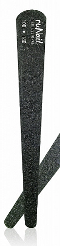 RUNAIL, Профессиональная пилка для искусственных ногтей, черная, капля, 100/180