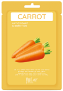 YU•R, Yu-r Me Carrot Sheet Mask, Маска для лица с экстрактом моркови, 25 g