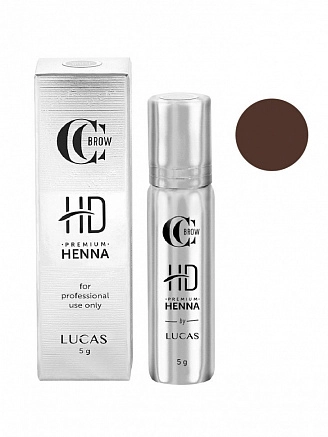 CC Brow, Хна для бровей Premium henna HD, Chestnut (каштан) 5 гр.