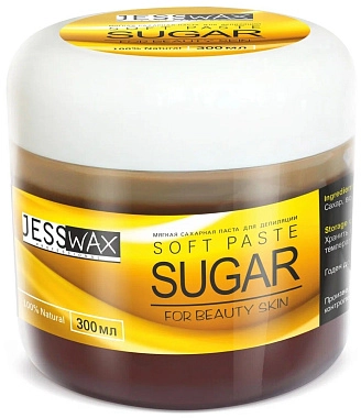 JESSWAX, Паста сахарная для депиляции, мягкая, 300 гр