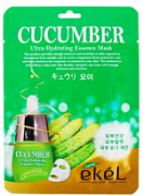 EKEL, Cucumber Ultra Hydrating Essence Mask Тканевая маска для лица с экстрактом огурца, 25 мл