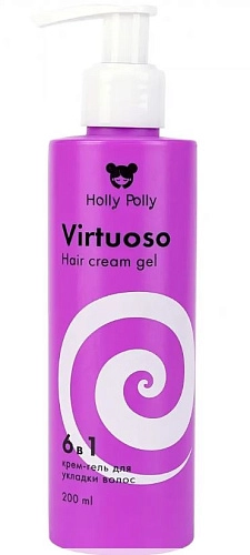 HOLLY POLLY, Virtuoso 6 в 1, Крем-гель для укладки волос, 200мл