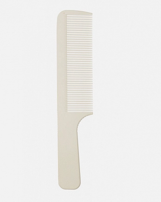 DEWAL, SUPER thin, Расческа рабочая с ручкой, широкая, белая 20,5 см, CF013/1