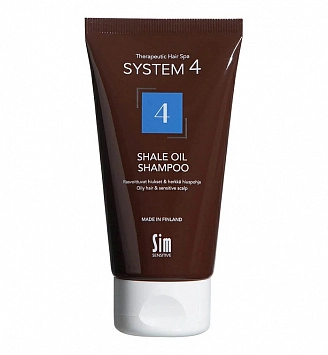 System 4, Терапевтический шампунь №4, для очень жирной и чувствительной кожи головы, 75 мл