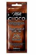 SOLBIANCA, Крем для загара с маслами какао, ши, миндаля, 20-кратный бронзатор, "Choco Milk", 15 мл 