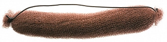 DEWAL, Валик для прически, сетка с резинкой, коричневый 21см, HO-5112 Brown