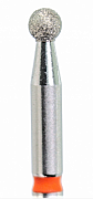 КМИЗ, Головка алмазная, шар 2.5*2.1 мм, мелкая, (ГСАШ-2,5П-М)