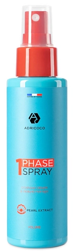 ADRICOCO, Однофазный спрей для придания объема с экстрактом жемчуга, 100 мл
