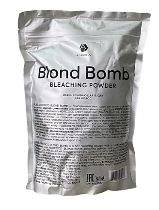 ADRICOCO, BLOND BOMB, Обесцвечивающая пудра для волос, 500 гр