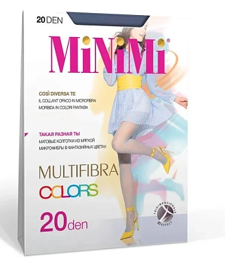 MINIMI, Колготки MULTIFIBRA COLORS Jeans 3M