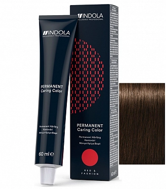 INDOLA, RED & FASHION, Перманентный крем-краситель для волос №4.86, средний коричневый шоколадный красный, 60 мл