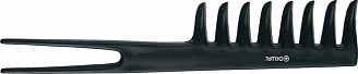 DEWAL, Гребень "Эконом" моделирующий, с двойным хвостом, черный 18,5 см, CO-6201