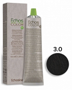 ECHOS LINE, ECHOS COLOR, Крем-краска №3.0 NEW, тёмно-каштановый, 100 мл