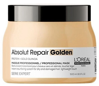 L'OREAL PROFESSIONNEL, SERIE EXPERT, Маска золотая Absolut Repair Gold, для восстановления поврежденных волос, 500 мл