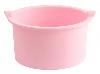 LILU, Чаша силиконовая для разогрева воска, 500 мл (02 Розовая)