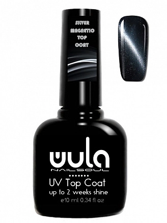 Wula, NailSoul UV Magnetic top coat SILVER 10 мл