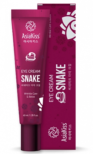 AsiaKiss, Крем для кожи вокруг глаз со змеиным ядом, 40 мл