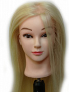 PROFZAL, RB010-1 Голова манекен , блондинка,50% иск. волос, 50% натур. волос, длина 60 см