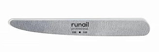 RUNAIL, Профессиональная пилка для искусственных ногтей, серая, нож, 180/180