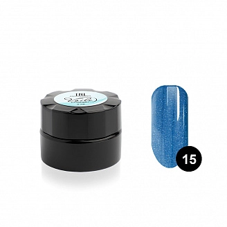 TNL, VOILE, Гель-краска для тонких линий №15, паутинка синий металлик, 6 мл.