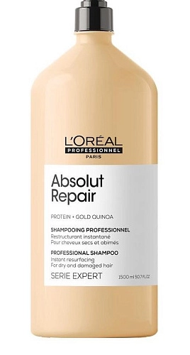 L'OREAL PROFESSIONNEL, SERIE EXPERT, Шампунь Absolut Repair Gold, для восстановления поврежденных волос, 1500 мл