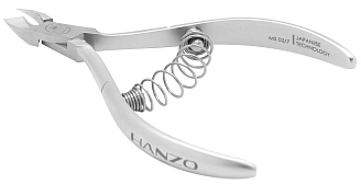 Hanzō Steel, Кусачки для кутикулы, лезвие 7 мм, длина инструмента 105 мм, закругленные ручки, MS 02/7