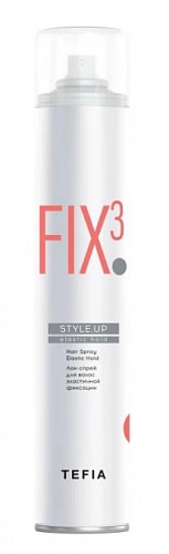 TEFIA, STYLE.UP, Лак-спрей для волос эластичной фиксации (фикс. 3), 450мл 