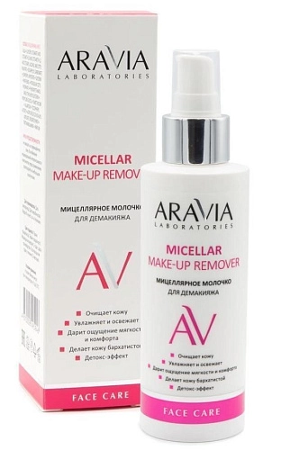 ARAVIA LABORATORIES, Очищающее мицеллярное молочко для демакияжа Micellar Make-up Remover, 150 мл