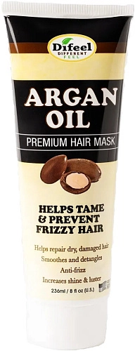 DIFEEL, Argan Oil Premium Hair Mask 8 oz, Премиальная маска для волос с аргановым маслом, 236 мл