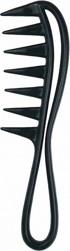 DEWAL, Гребень "Эконом" моделирующий, с ручкой, черный, 18 см, CO-6841