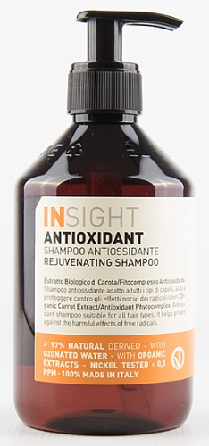 INSIGHT, ANTIOXIDANT, Шампунь антиоксидант для перегруженных волос, 400 мл