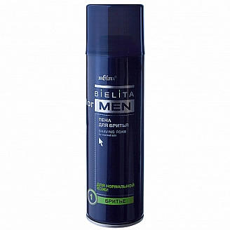 BIELITA, FOR MEN, Пена для бритья для нормальной кожи, 250 мл 