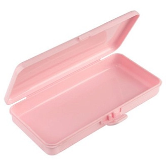 IRISK, Пенал пластиковый для кистей и пилок, 190х90х30мм (02 Розовый)