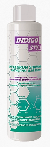 INDIGO, Шампунь антиспам для волос - глубокое очищение и защита от повреждений, повышение иммунитета волос, 1000мл