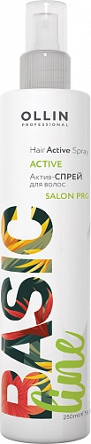 OLLIN, BASIC LINE, Актив-спрей для волос, 250 мл