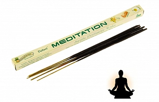 Благовония четырехгранник Sarathi Aromath. Meditation Медитация 8 палочек в упаковке 732189