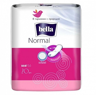 BELLA, Прокладки женские гигиенические впитывающие, Normal (20 шт/упак)