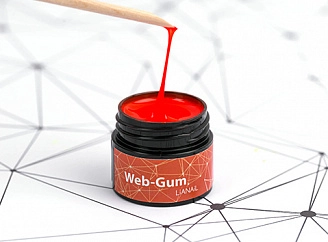 LIANAIL, WEB-GUM, Гель-краска для покрытия ногтей, Оранжевая неоновая, 5 мл