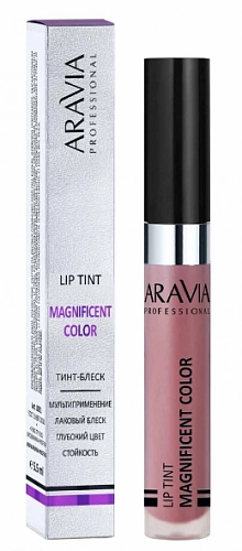 ARAVIA PROFESSIONAL, Тинт-блеск для губ MAGNIFICENT COLOR, 5.5 мл - 08 lip tint