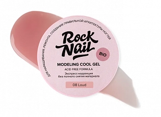 ROCKNAIL, Modeling cool gel, Холодный моделирующий гель для наращивания №08 Loud, 15 мл
