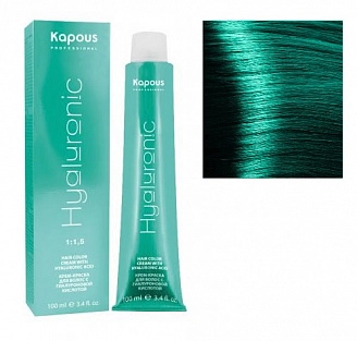 KAPOUS, HYALURONIC, Крем-краска для волос с гиалуроновой кислотой, специальное мелирование, изумруд, 100 мл