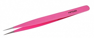 METZGER, Пинцет прямой, острый розовый PT-6521-PK,12.7 см