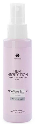 ADRICOCO, Heat Protection, Термозащитный спрей, с алоэ вера, 100 мл