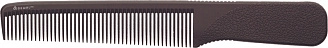 CF016 Расческа рабочая DEWAL серия SUPER thin с ручкой, узкая, черная 17.5см
