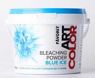 FARMAVITA, Favorit ART COLOR Bleaching Powder Blue Ice, Порошок СИНИЙ осветляющий, до 9 тонов, 500мл