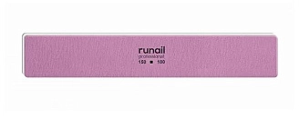 RUNAIL, Профессиональная пилка для искусственных ногтей, розовая, прямая, 150/180