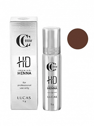 CC Brow, Хна для бровей Premium henna HD, Classic brown (классический коричневый) 5 гр.