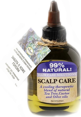DIFEEL, 99% Natural Hair Care Solutions Scalp Care, 99% натуральное масло для волос, забота о коже головы, 75 мл
