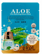 EKEL, Aloe Ultra Hydrating Essence Mask, Тканевая маска для лица с экстрактом алоэ, 25 мл