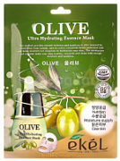 EKEL, Olive Ultra Hydrating Essence Mask, Тканевая маска для лица с экстрактом оливы, 25 мл